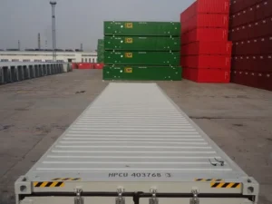 shipping container with side doors
