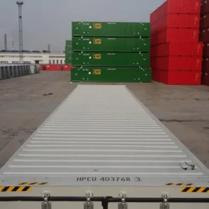 shipping container with side doors